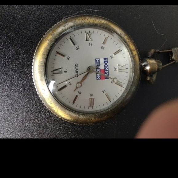 Vintage Tommy Hilfiger compass pocket watch/compass, with chain - Picture 5 of 9